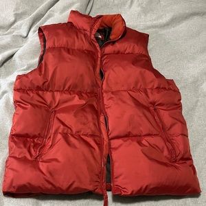 Old Navy orange puffer vest